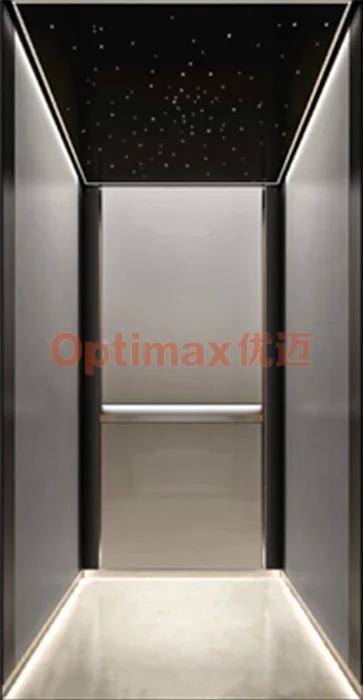 VL-E3 ستانلس مرآة وأسود بسقف نجوم — كبائن XIZI أوبتيماكس Optimax