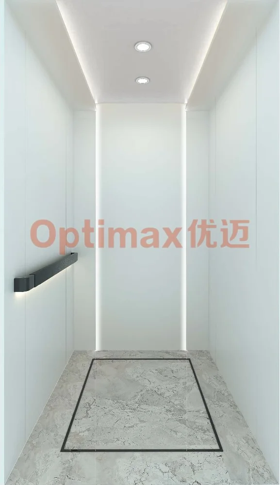 XTQ02-2003 مصعد منزلي زجاج أبيض — كبائن XIZI أوبتيماكس Optimax